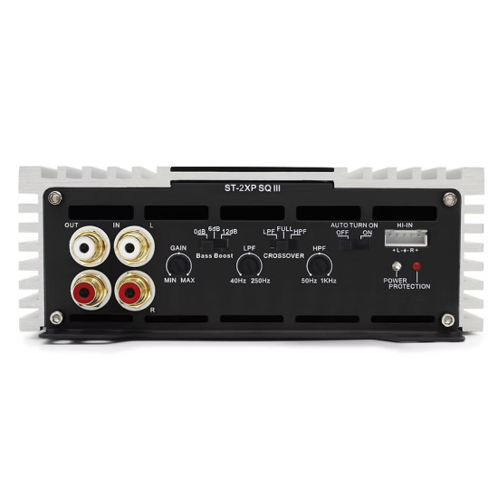 ZAPCO ST-2XP SQ III 2-kanałowy wzmacniacz klasy AB o wysokiej jakości dźwięku 2-kanałowy, wysokowydajny wzmacniacz klasy AB SQ, 4Ω: 2 x 150W